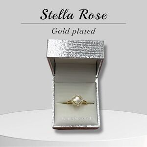 Stella Rose size 7 Gold Plated Pearl Ring brand new